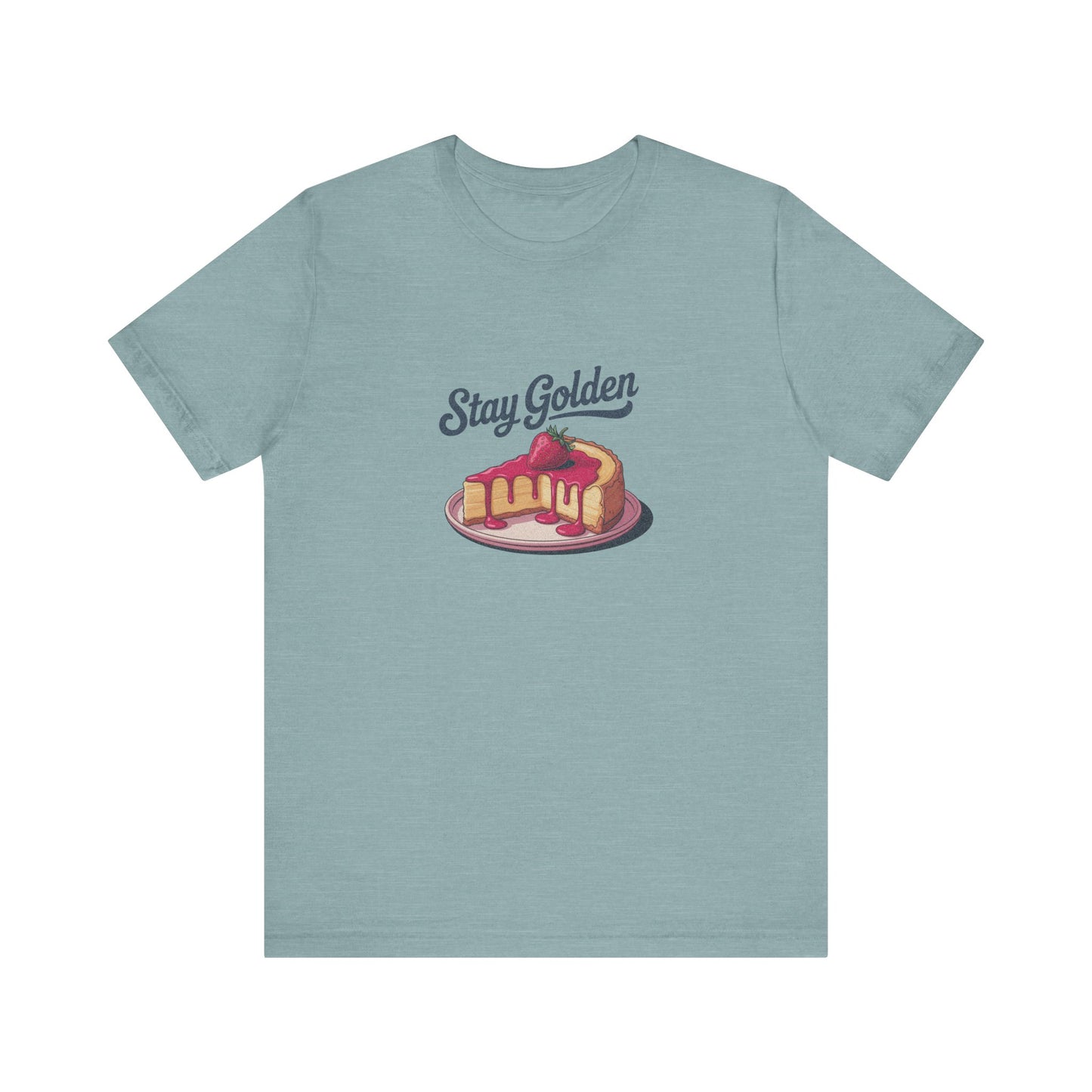 Stay Golden — Retro Cheesecake Graphic Tee (Light)