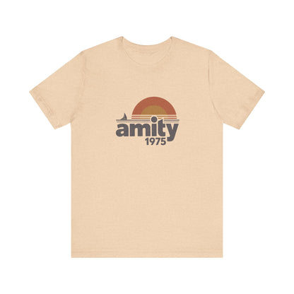 Amity Island 1975 — Jaws-Inspired Retro Tee (Light)