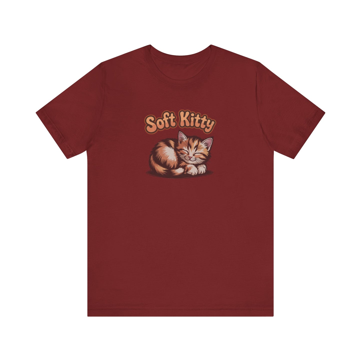 Soft Kitty Sick-Day Lullaby — Big Bang Theory Retro Tee (Dark)