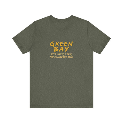 Green Bay (My Favorite Bay) — Phoebe Buffay Football Tee (Dark)