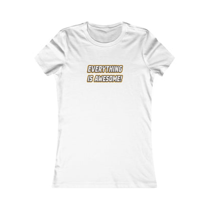 Everything is Awesome! — The LEGO Movie-Inspired Retro Women's Tee (Light)