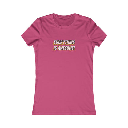 Everything is Awesome! — The LEGO Movie-Inspired Retro Women's Tee (Light)