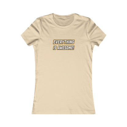 Everything is Awesome! — The LEGO Movie-Inspired Retro Women's Tee (Light)