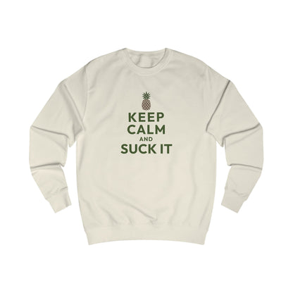 Keep Calm and Suck It — Psych Retro Sweatshirt (Light)