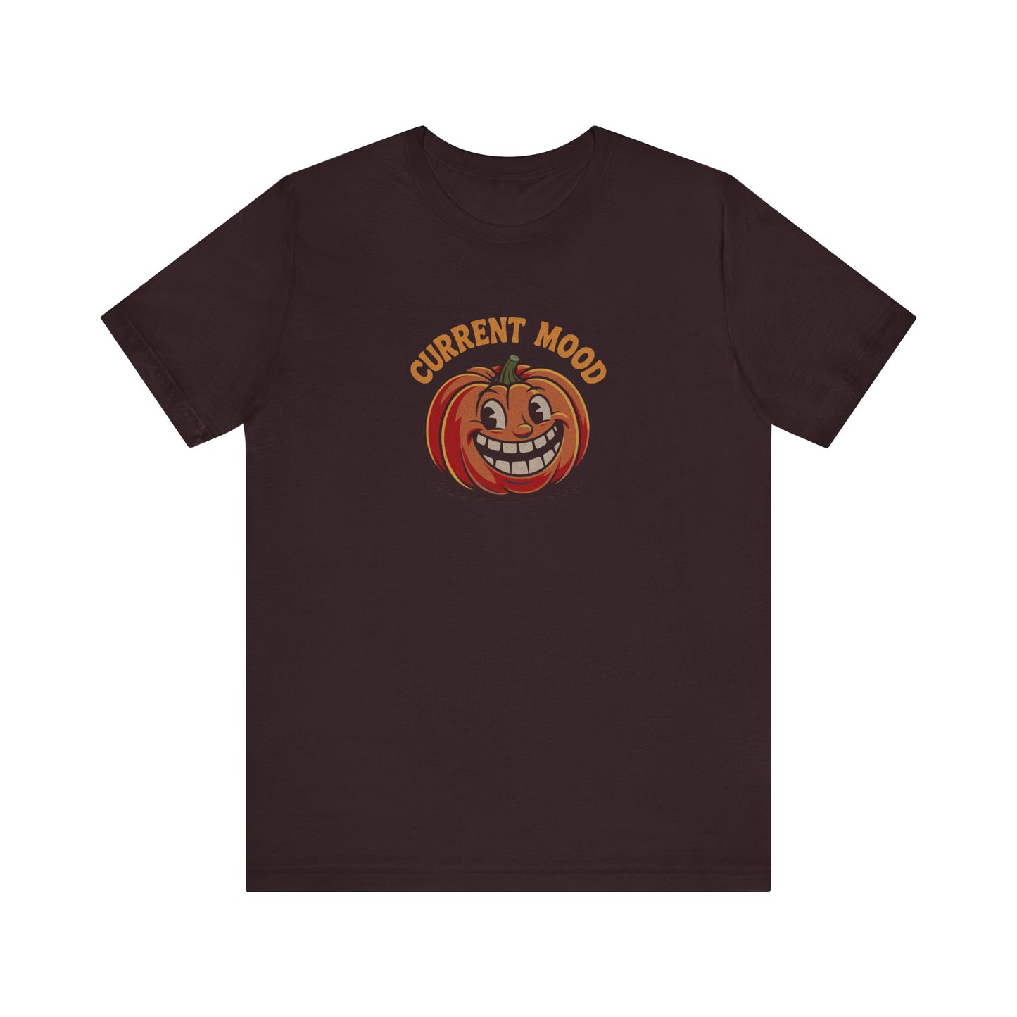 Current Mood (Toothy Jack) — Retro Halloween Tee (Dark)