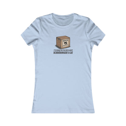 Schrödinger’s Cat — Big Bang Theory Retro Women's Tee (Light)