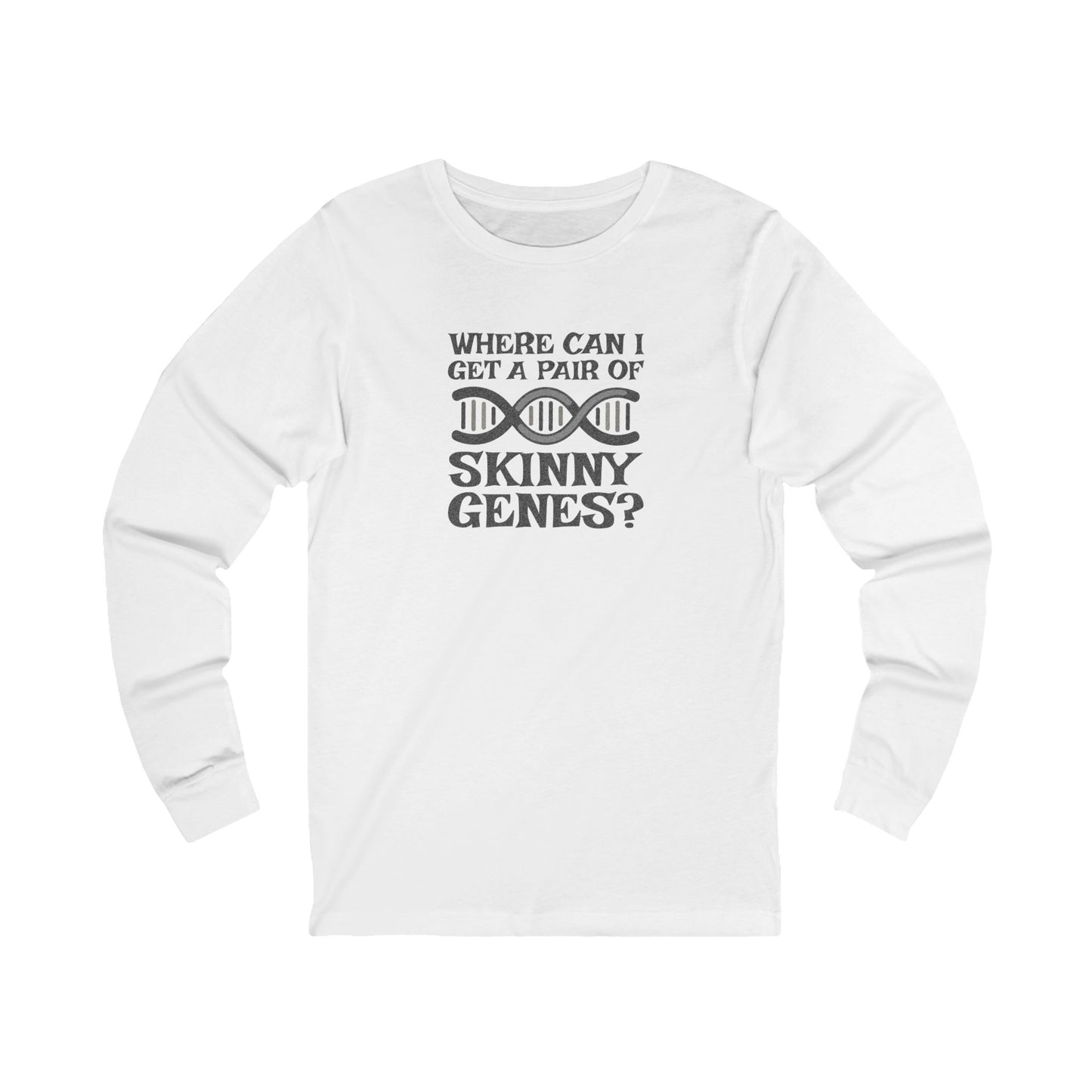 Pair of Skinny Genes — Retro Graphic Long Sleeve (Light)