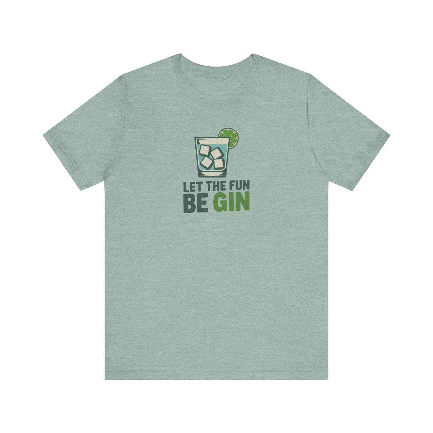 Party Starter: Let the Fun Be Gin – Cocktail Retro Tee (Light)