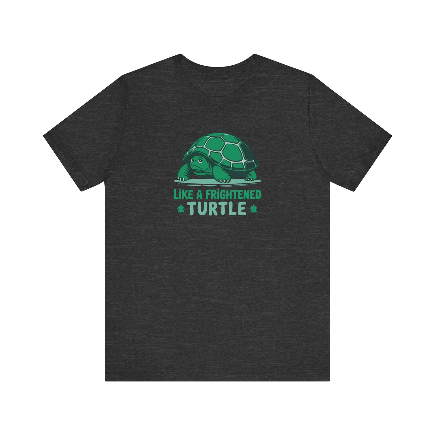 Like a Frightened Turtle — George Costanza Shrinkage Retro Tee (Dark)