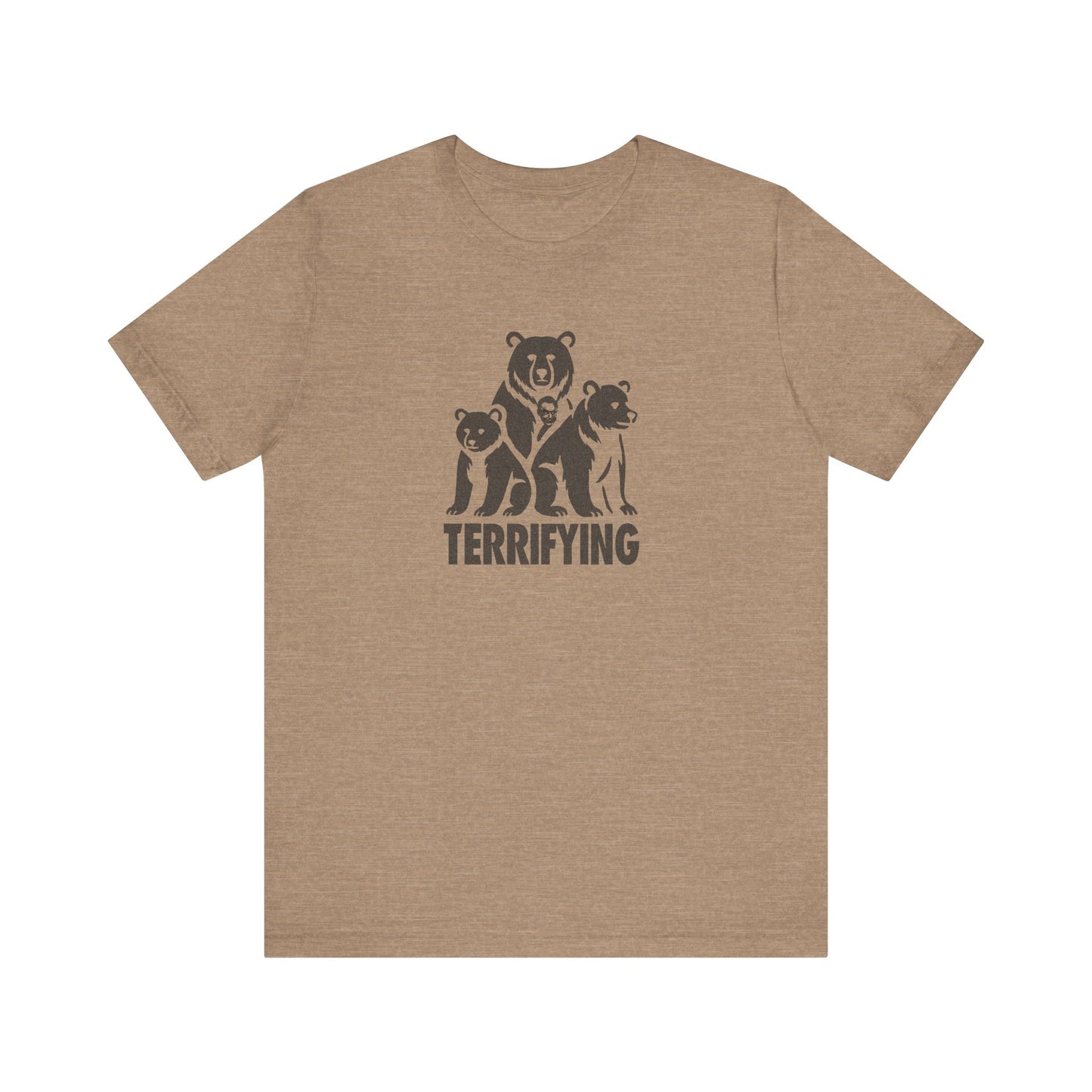 Bears Are Terrifying — Retro Silhouette Tee (Light)
