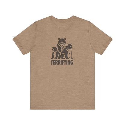 Bears Are Terrifying — Retro Silhouette Tee (Light)