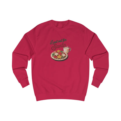 I Put Out for Santa — Retro Christmas Cookies Sweatshirt (Light)