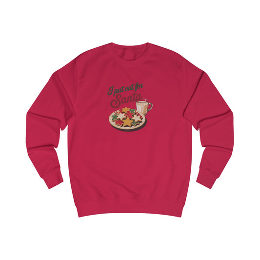 I Put Out for Santa — Retro Christmas Cookies Sweatshirt (Light)
