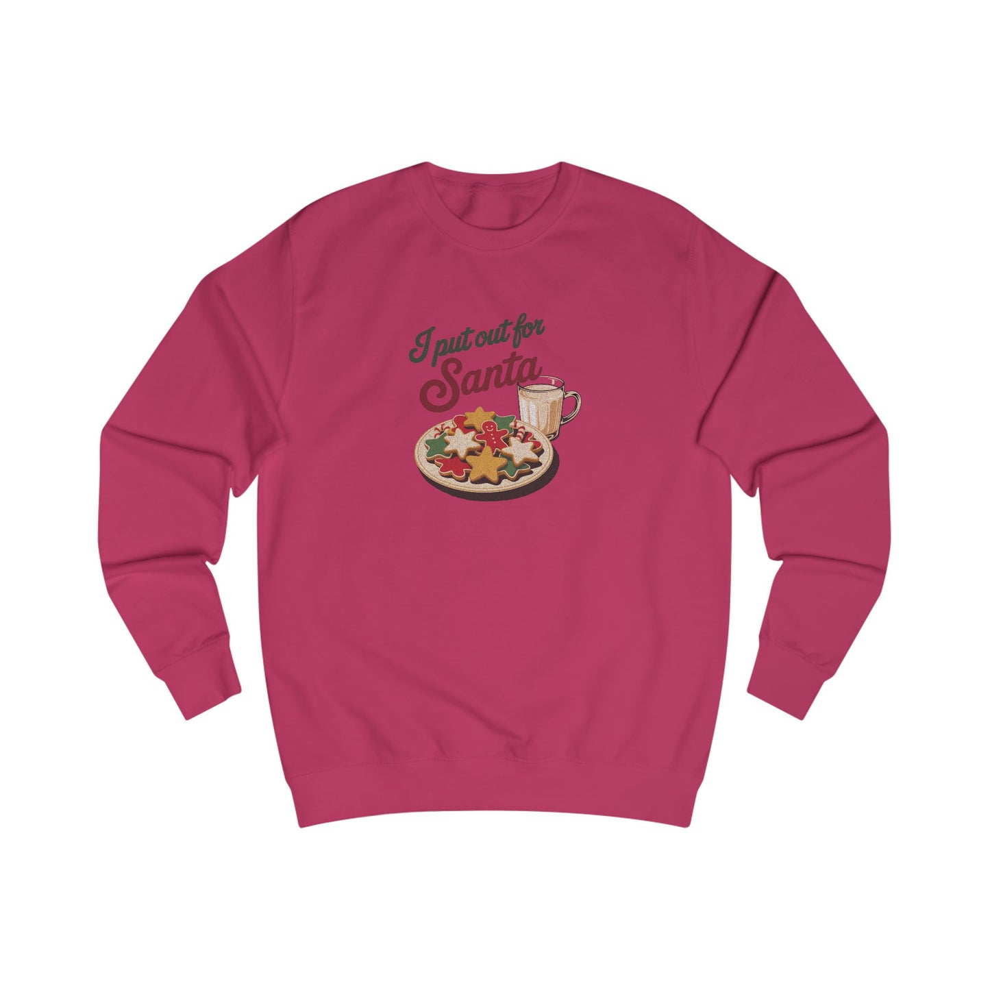 I Put Out for Santa — Retro Christmas Cookies Sweatshirt (Light)