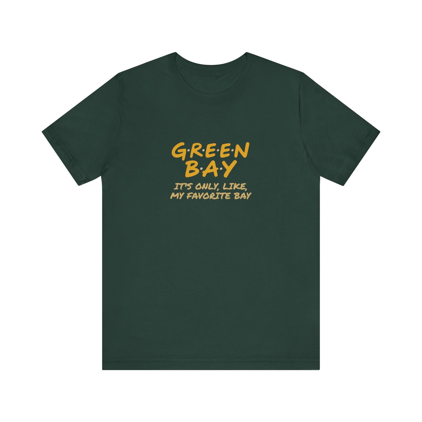 Green Bay (My Favorite Bay) — Phoebe Buffay Football Tee (Dark)