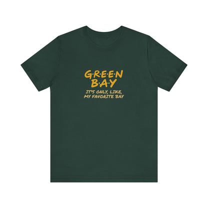 Green Bay (My Favorite Bay) — Phoebe Buffay Football Tee (Dark)