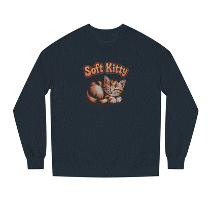 Soft Kitty Sick-Day Lullaby — Big Bang Theory Retro Sweatshirt (Dark)