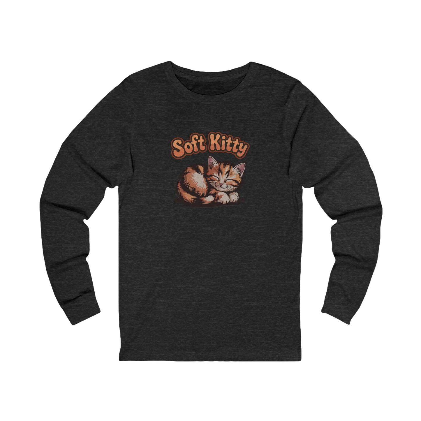 Soft Kitty Sick-Day Lullaby — Big Bang Theory Retro Long Sleeve (Dark)