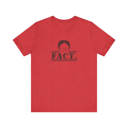 Dwight Schrute FACT. — The Office-Inspired Retro Tee (Light)