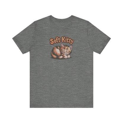 Soft Kitty Sick-Day Lullaby — Big Bang Theory Retro Tee (Light)