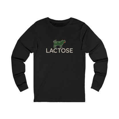 Life is a Beautiful… Typo – LACTOSE Logo Parody Retro Long Sleeve (Dark)