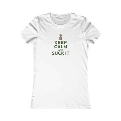 Keep Calm and Suck It — Psych Retro Women's Tee (Light)