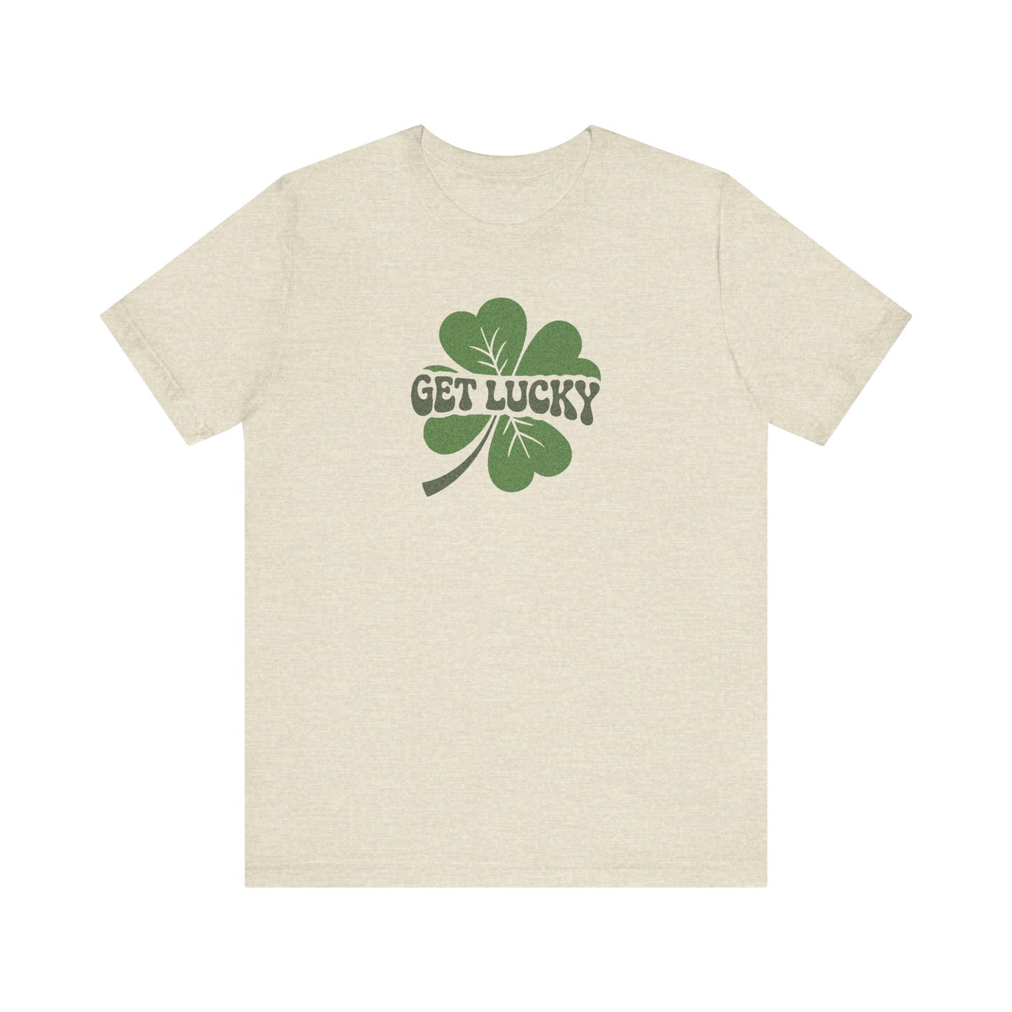 I’m Up All Night to Get Lucky — St. Patrick's Retro Tee (Light)