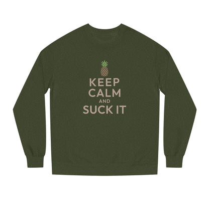 Keep Calm and Suck It — Psych Retro Sweatshirt (Dark)