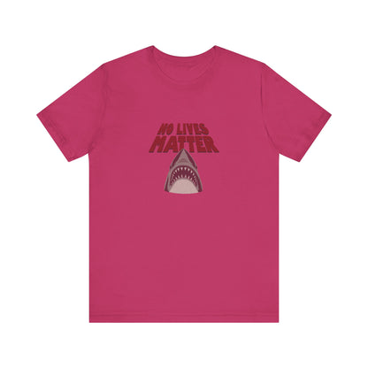 No Lives Matter — Jaws-Inspired Retro Tee (Light)
