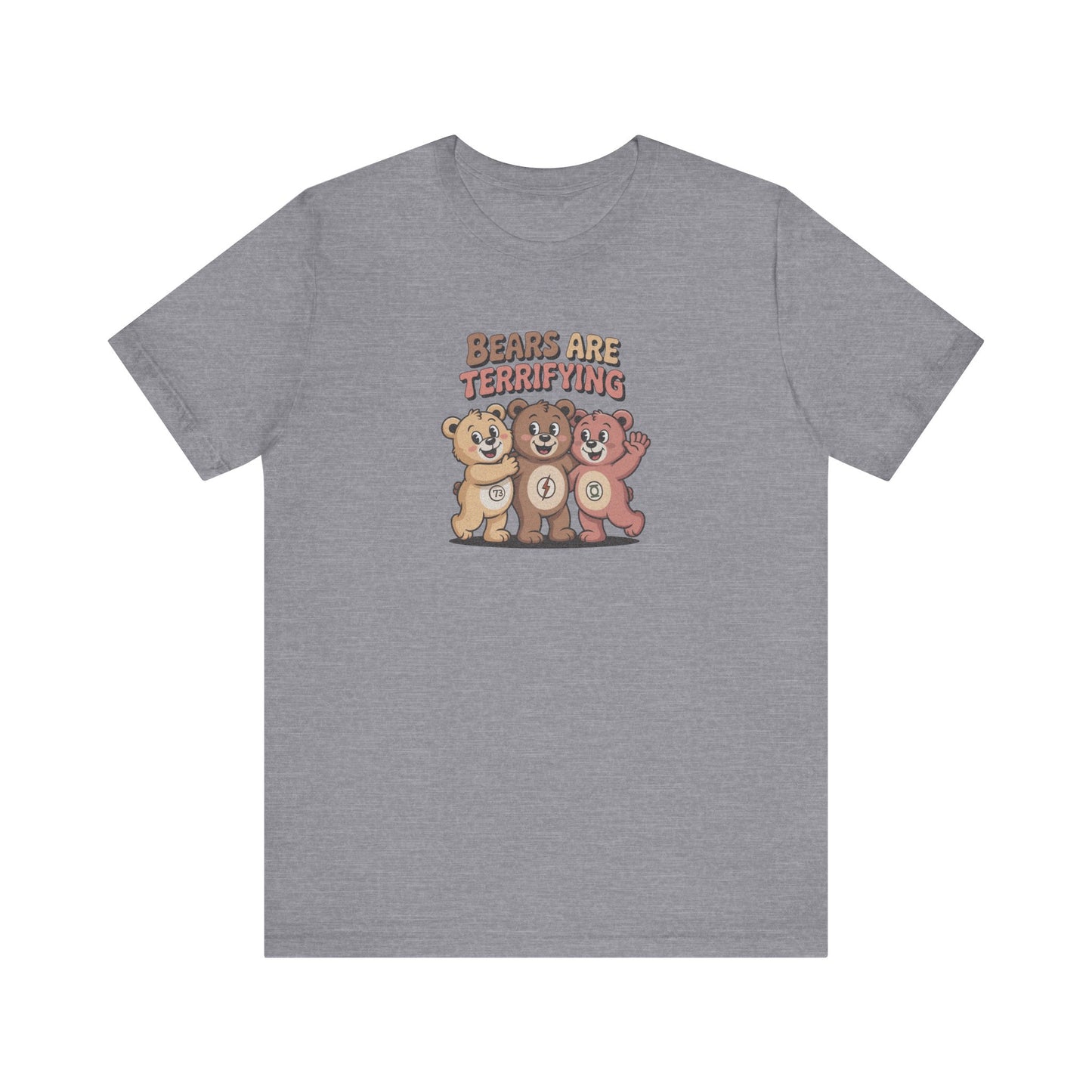 Bears Are Terrifying (Cute Remix) — Retro Tee (Light)