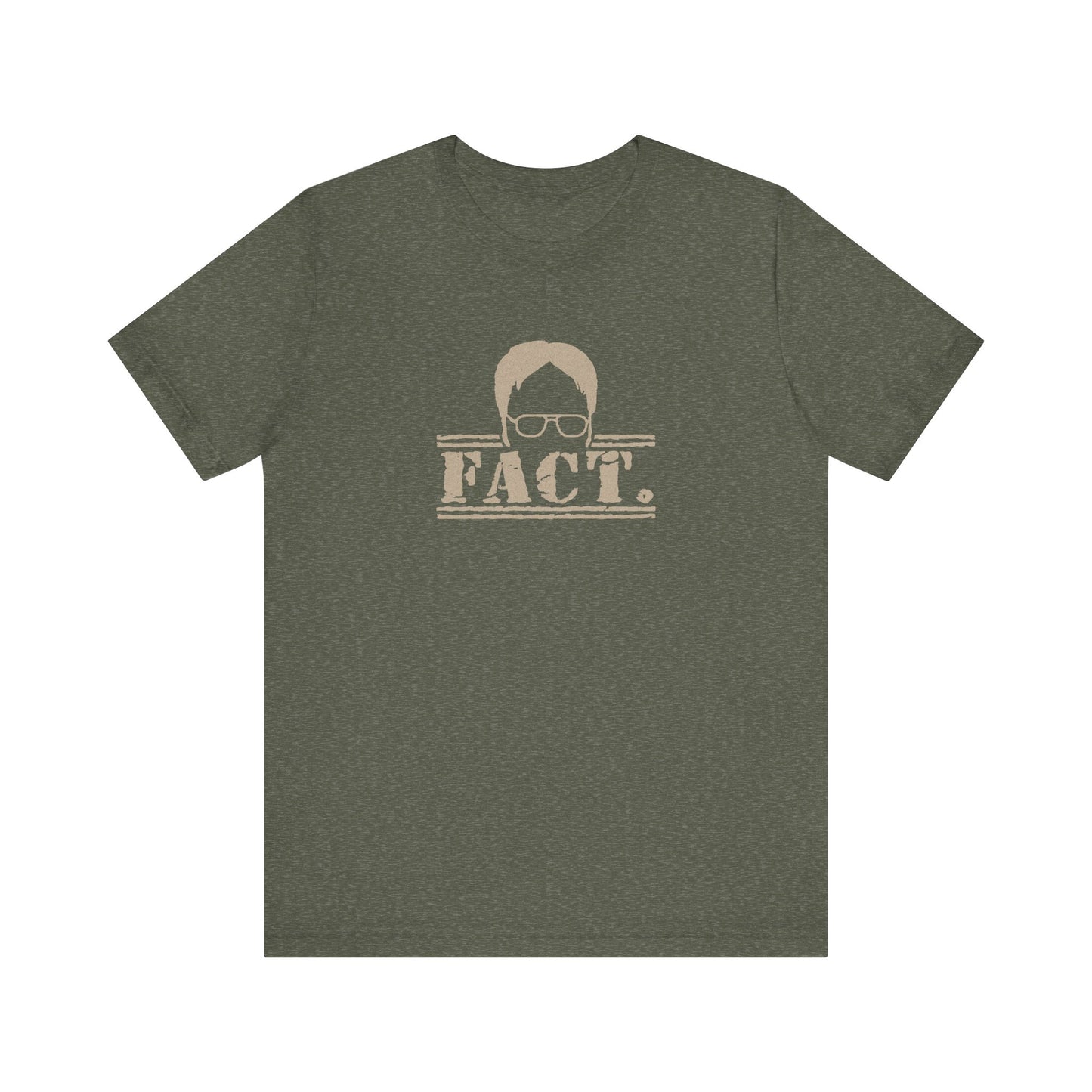 Dwight Schrute FACT. — The Office-Inspired Retro Tee (Dark)