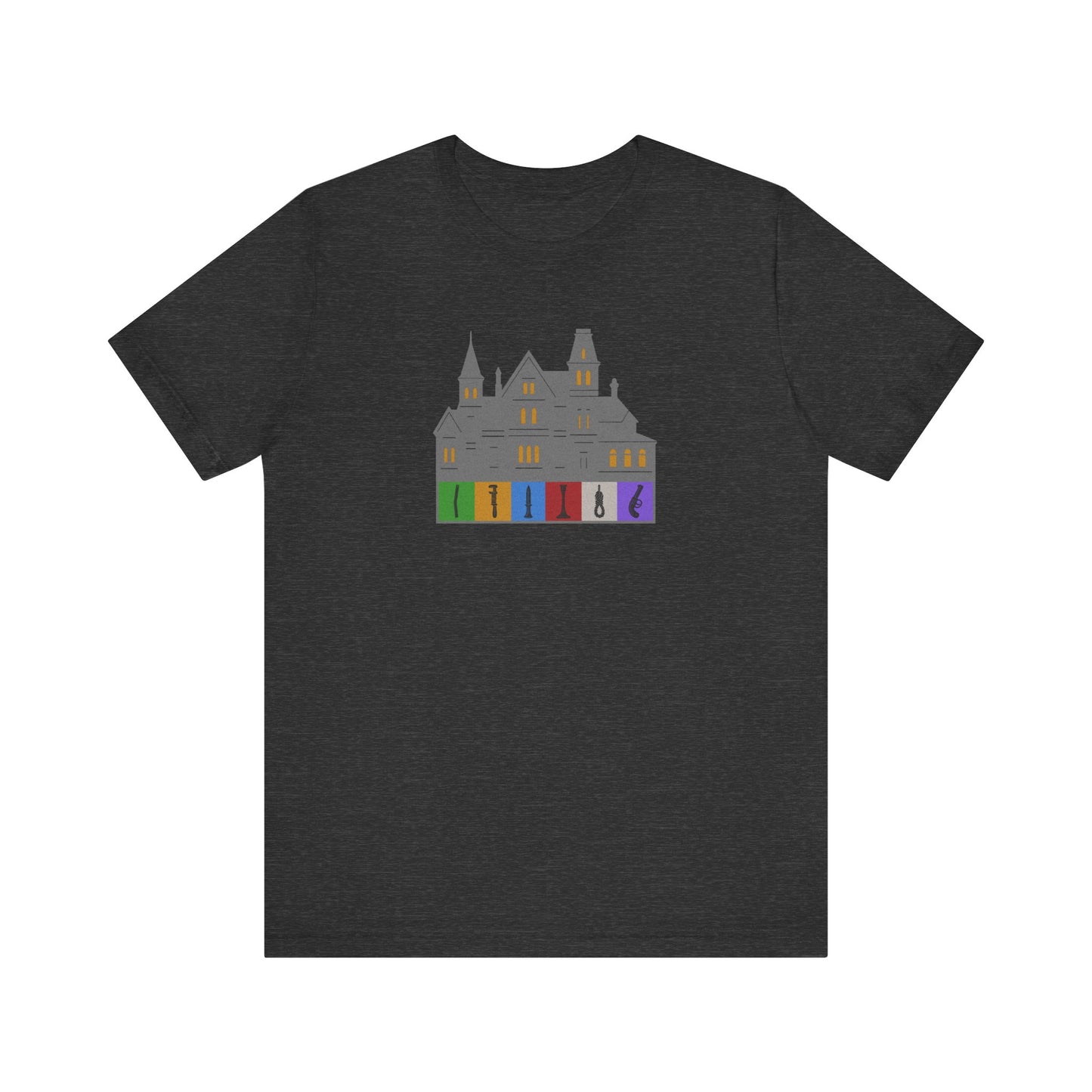 Welcome to Hill House (Off Route 41) — Clue Retro Tee (Dark)