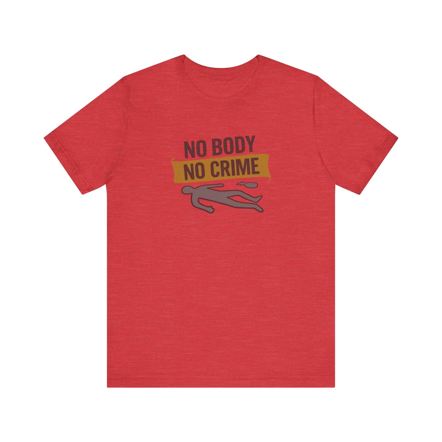 No Body, No Crime — Psych Crime Scene Retro Tee (Light)