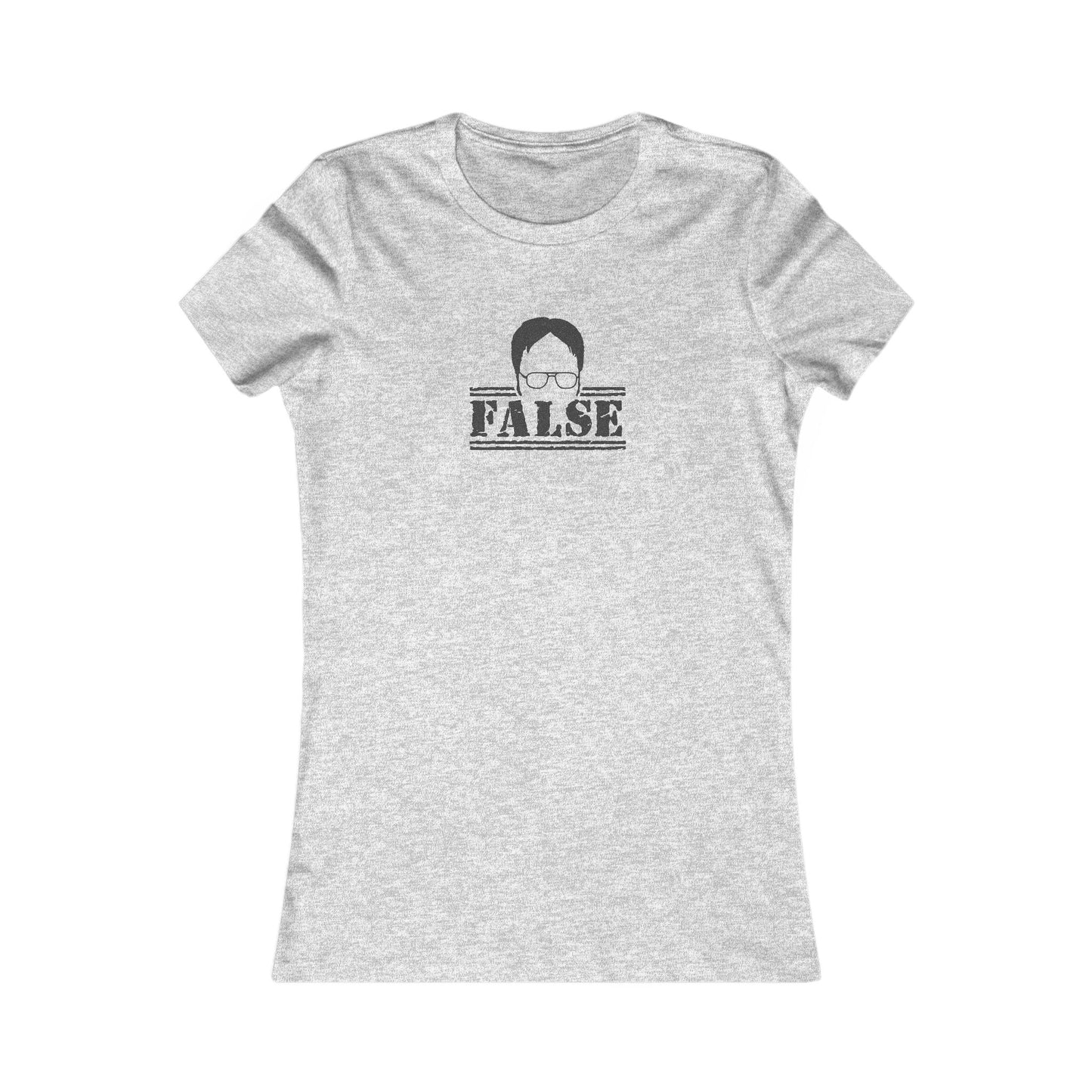 Dwight Schrute FALSE —  The Office-Inspired Women's Tee (Light)