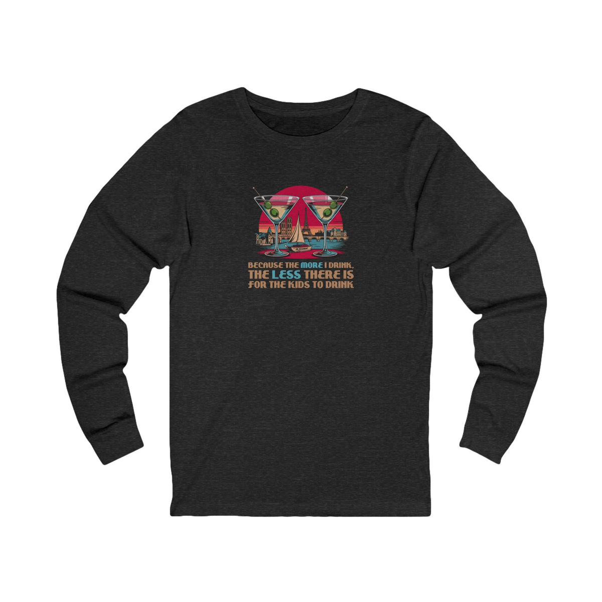 Open Bar (for the Kids) — Friends Retro Long Sleeve (Dark)