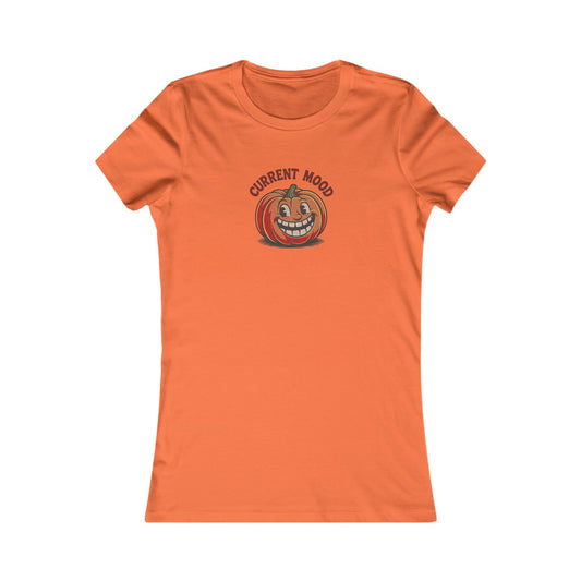 Current Mood (Toothy Jack) — Retro Halloween Women's Tee (Light)