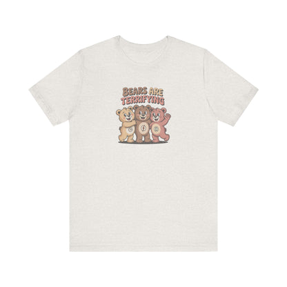 Bears Are Terrifying (Cute Remix) — Retro Tee (Light)
