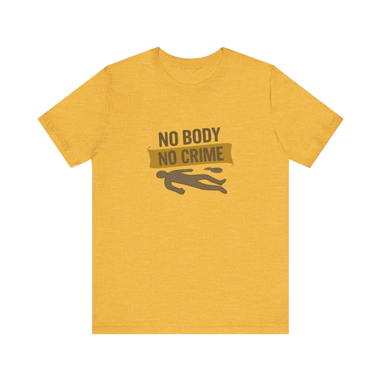 No Body, No Crime — Psych Crime Scene Retro Tee (Light)