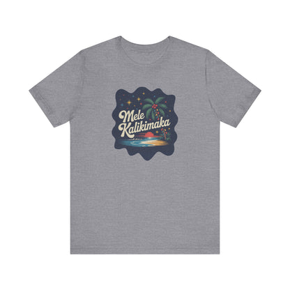 Mele Kalikimaka — Retro Hawaiian Christmas Tee (Light)