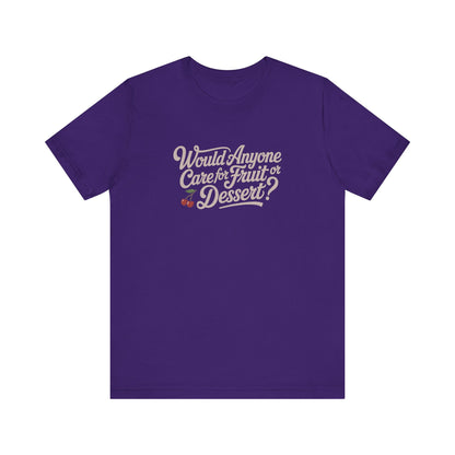 Would Anyone Care for Fruit or Dessert? — Clue Retro Tee (Dark)