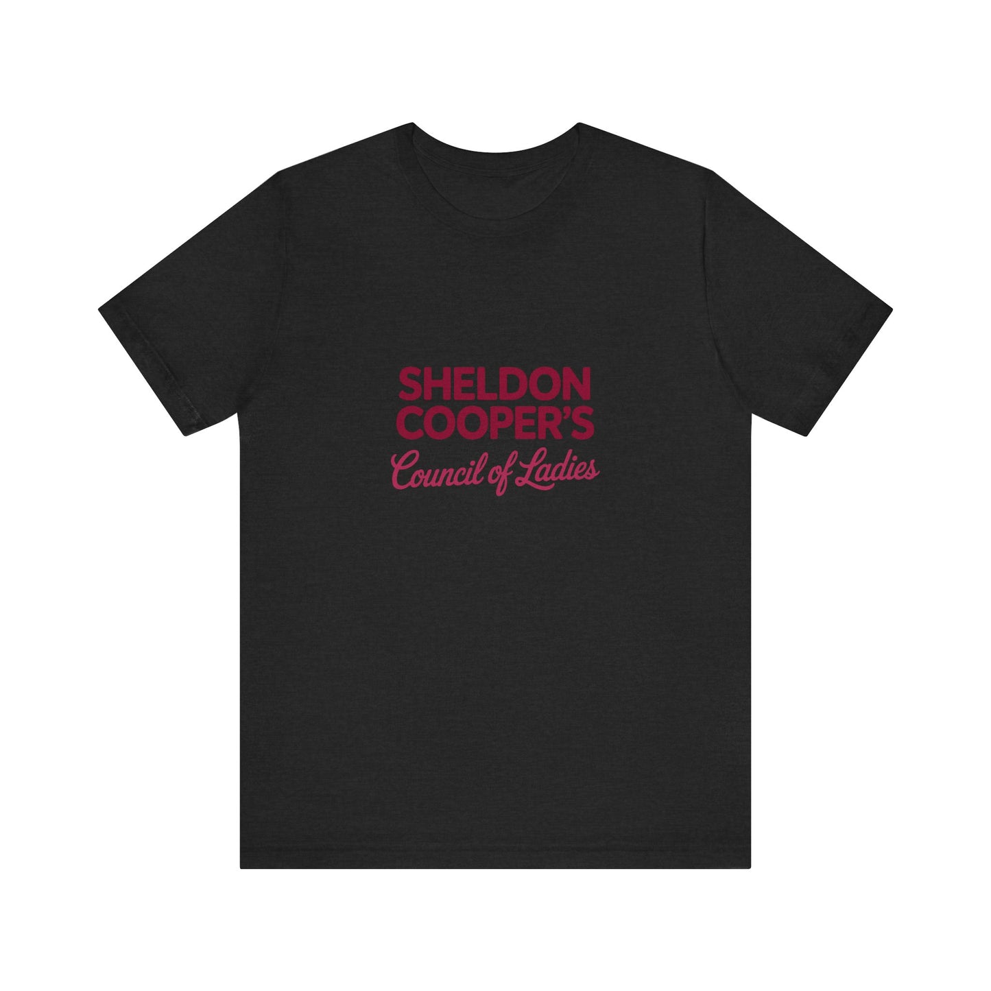 Sheldon Cooper’s Council of Ladies — TBBT Retro Tee (Dark)