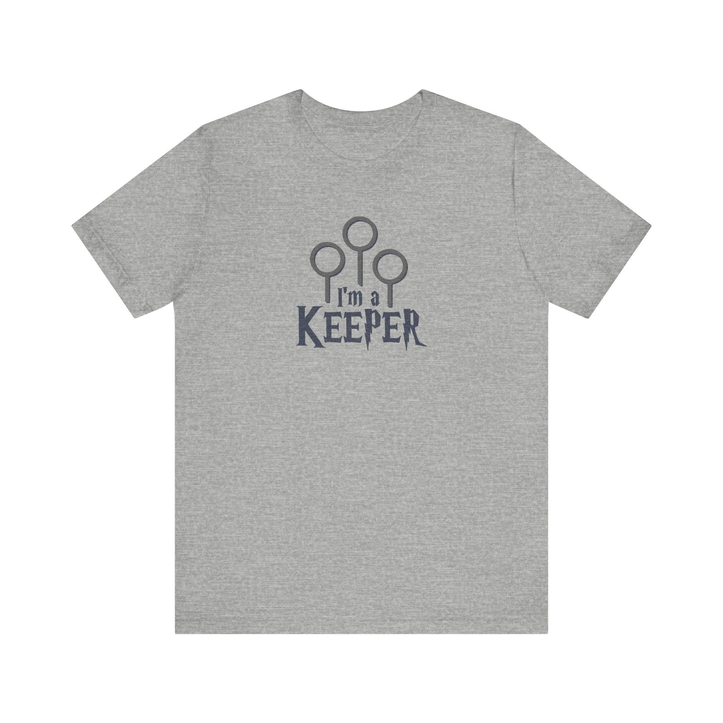 I’m a Keeper — Harry Potter Quidditch Retro Tee (Light)