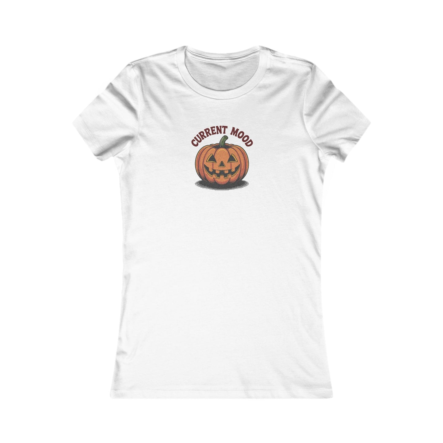 Current Mood (Vintage Jack) — Retro Halloween Women's Tee (Light)