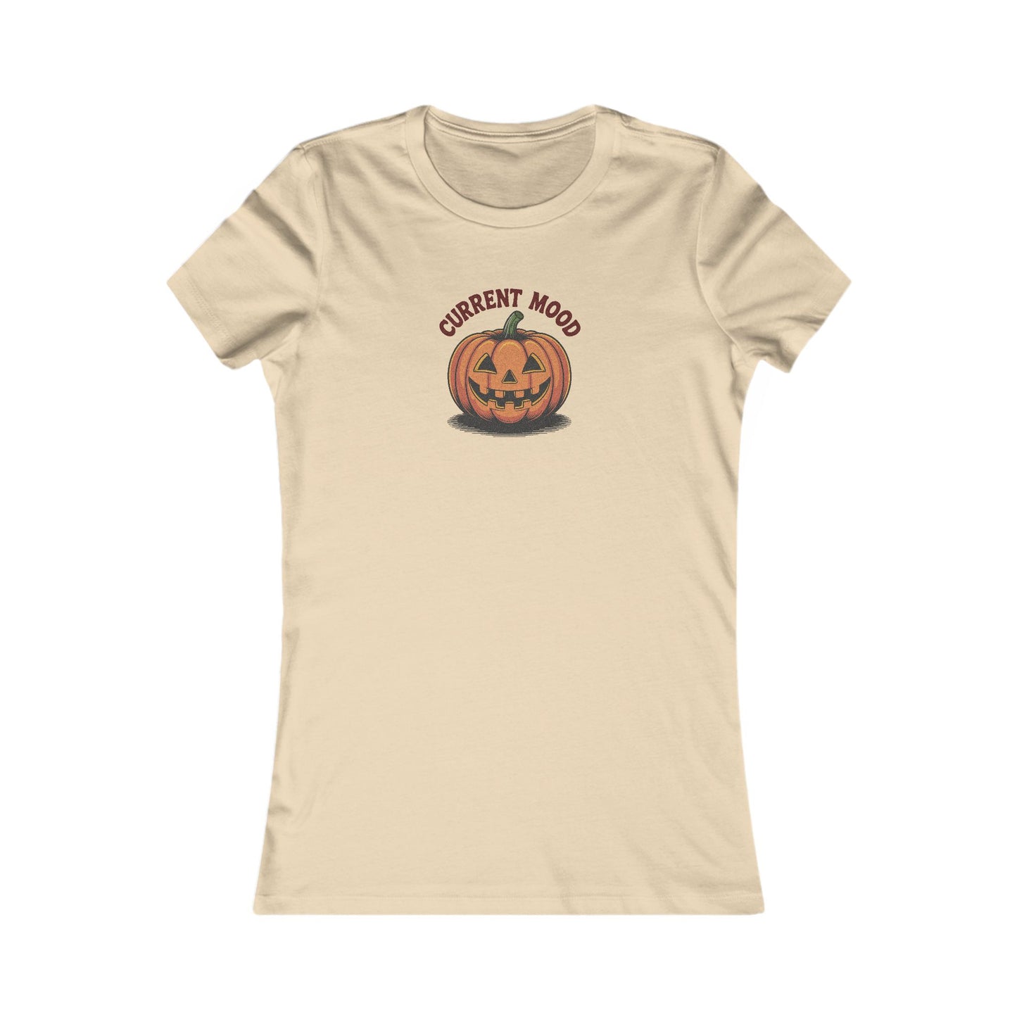 Current Mood (Vintage Jack) — Retro Halloween Women's Tee (Light)
