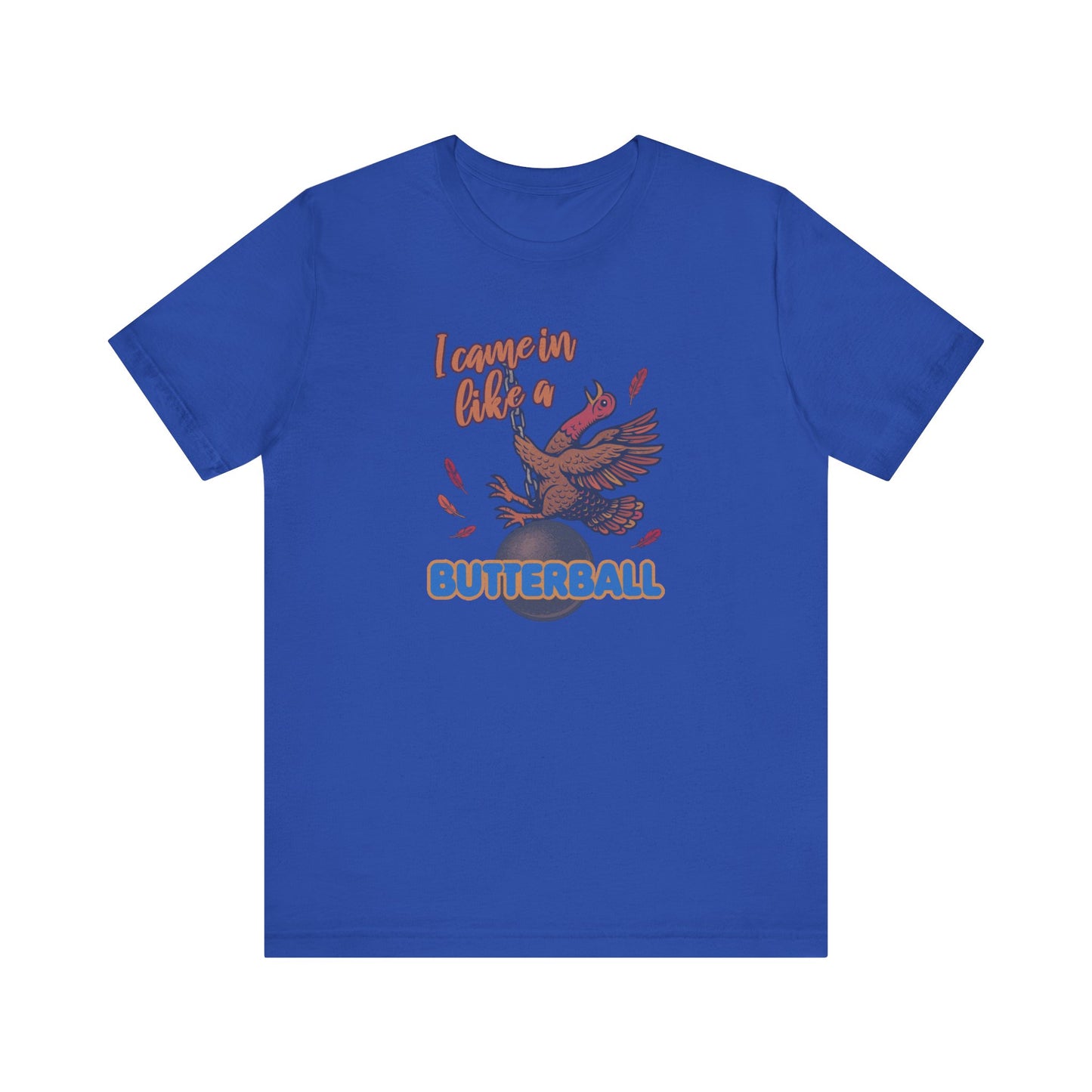 Like a Butterball — Miley Cyrus Thanksgiving Parody Retro Tee (Dark)
