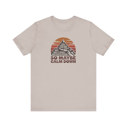 Everything in Moderation (Especially Fitness) – Mount Everest Retro Tee (Light)