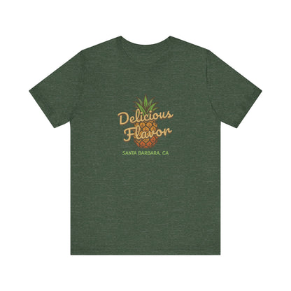 Delicious Flavor — Santa Barbara Pineapple Retro Tee (Dark)