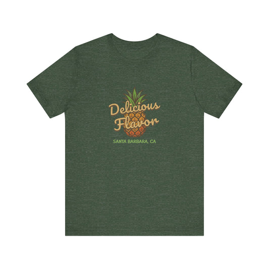 Delicious Flavor — Santa Barbara Pineapple Retro Tee (Dark)