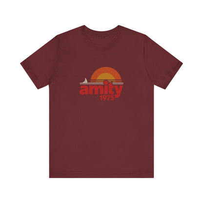 Amity Island 1975 — Jaws-Inspired Retro Tee (Dark)