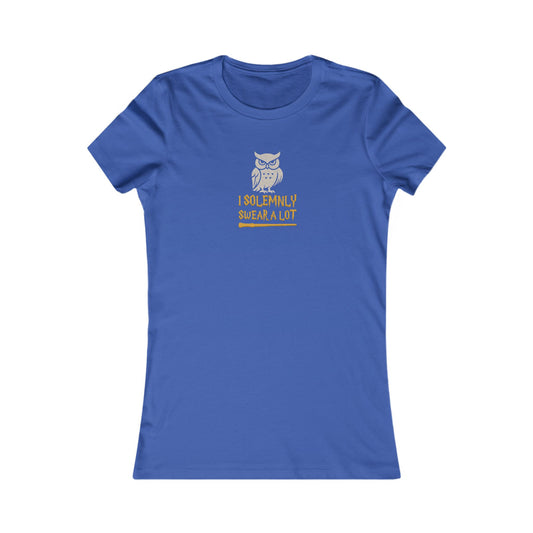 I Solemnly Swear a Lot — Harry Potter Retro Women's Tee (Dark)